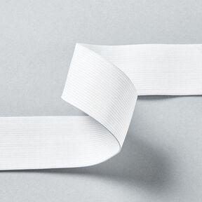 Gladde elastiekband [3 m | 40 mm] – wit, 