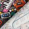 Decostof Half panama Muziekinstrumenten – zwart/pink,  thumbnail number 4
