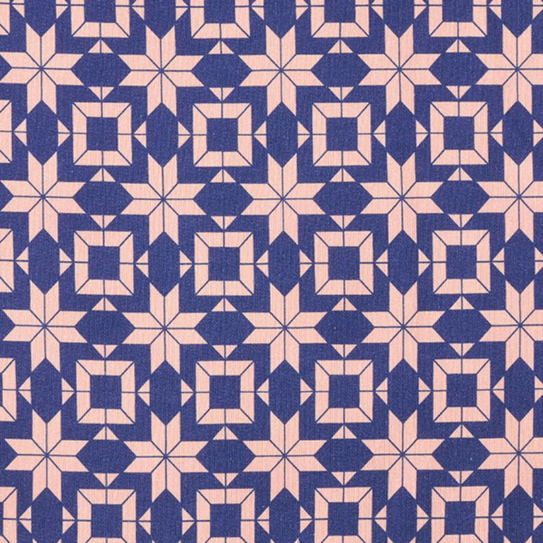 Softsweat Noors patroon – indigo/zalm,  image number 1