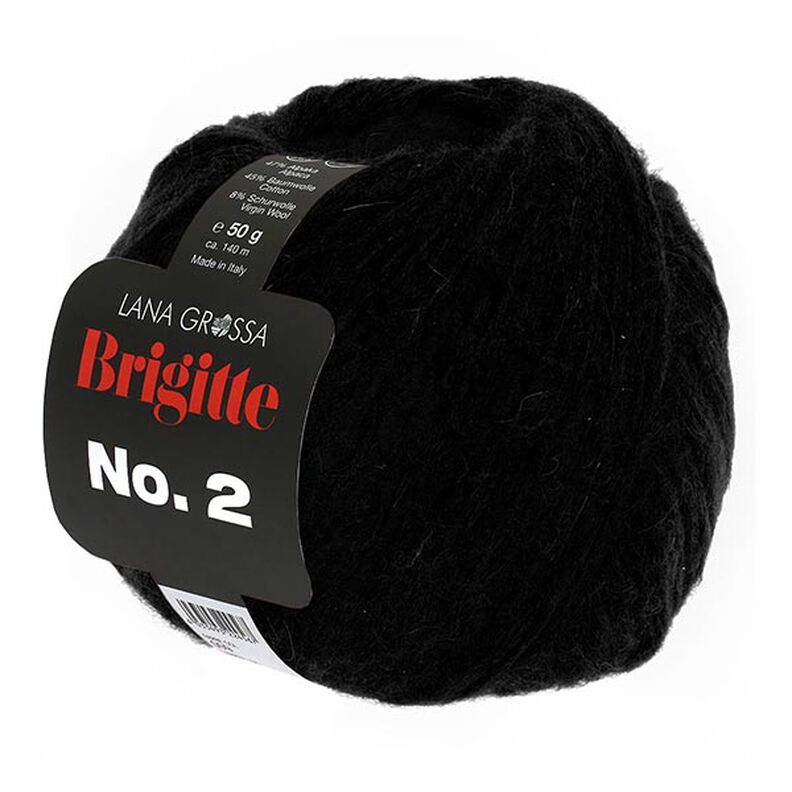 BRIGITTE No.2, 50g | Lana Grossa – zwart,  image number 1