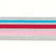 Elastiek Glitter [ 4 cm ] – zilver/roze,  thumbnail number 2