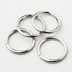 O-Ringen [4 St. | Ø 38 mm] – zilver metallic, 