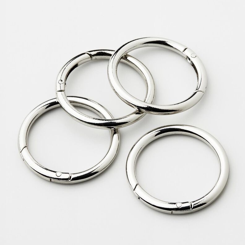 O-Ringen [4 St. | Ø 38 mm] – zilver metallic,  image number 1