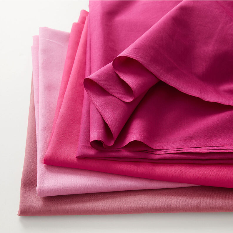 Katoenen stof Cretonne Effen – purper, image number 4