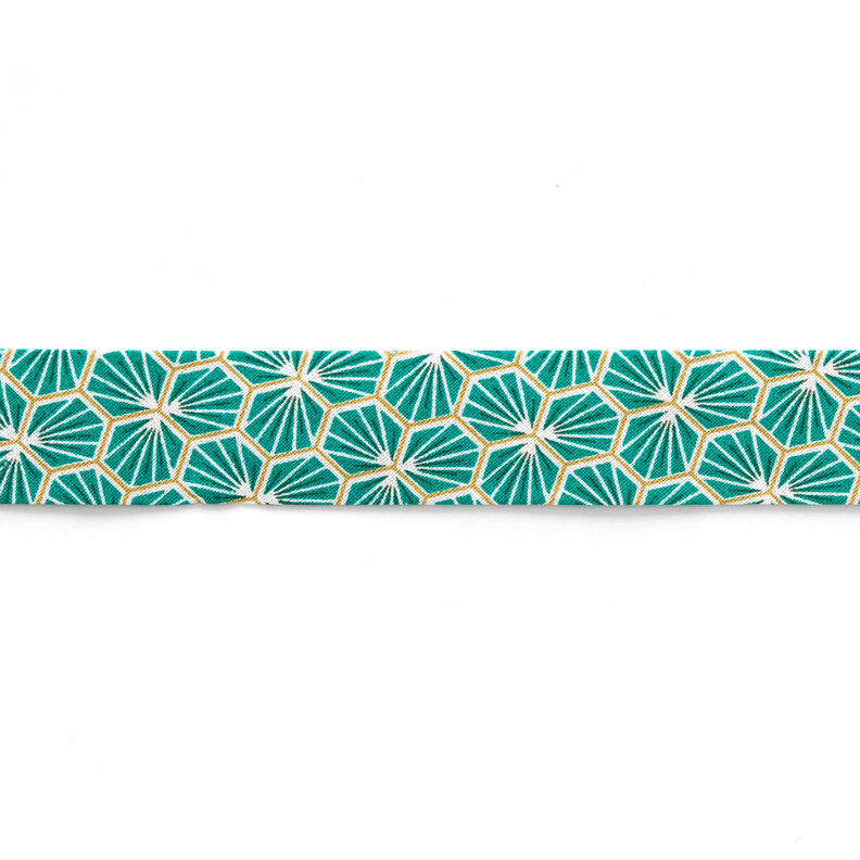 Biasband ruiten [27 mm] – groen,  image number 1