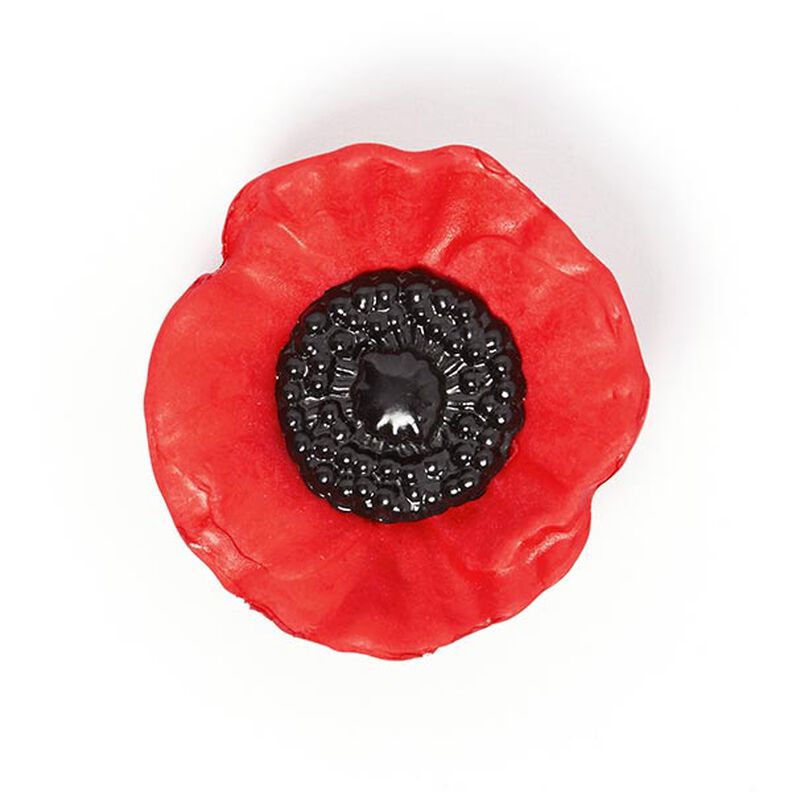 Sierknoop Papaver - rood,  image number 1