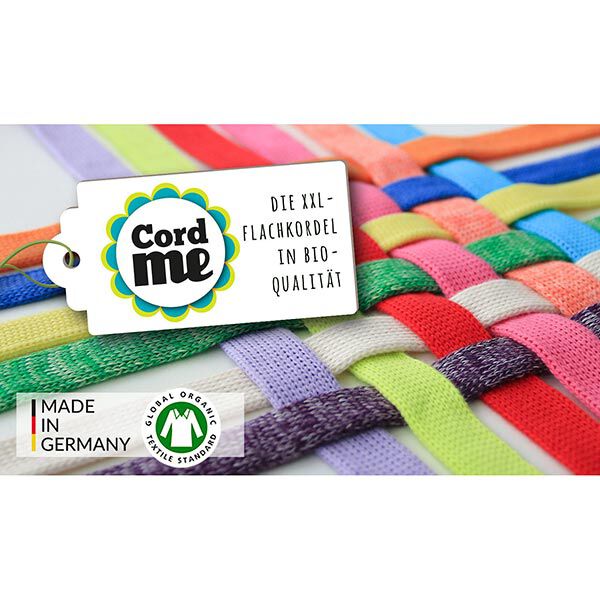 Bio hoodiekoord Cord Me Melange GOTS - lila | Albstoffe | Hamburger Liebe, image number 6