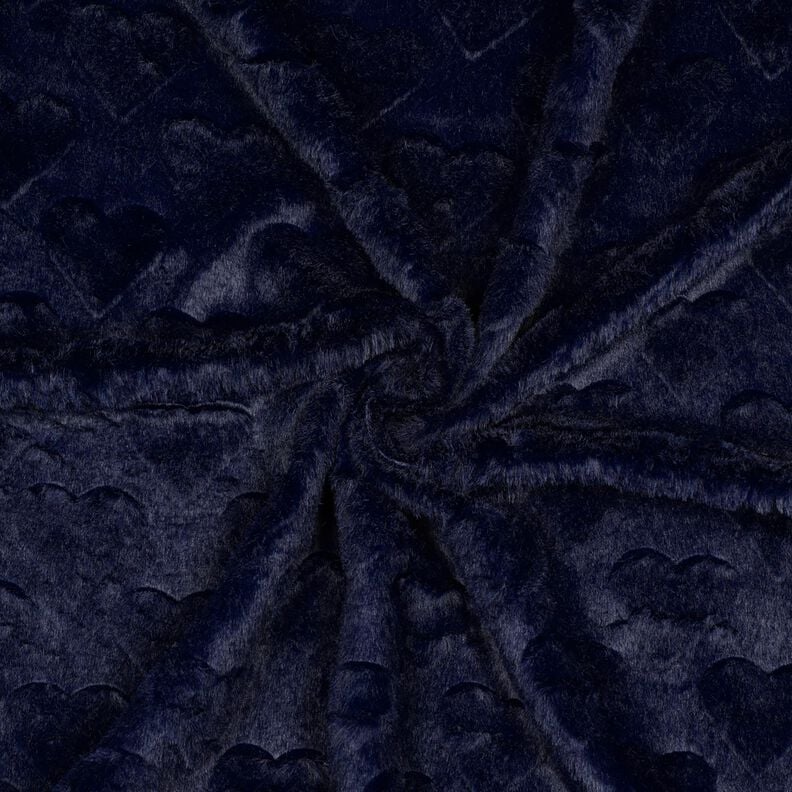 Nepbont Harten | Poppy Fabrics – zwart blauw,  image number 3