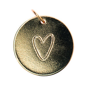 Hanger Heart [Ø17 mm] | Rico Design – goud, 