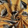 Viscosejersey grote herfstbladeren – currygeel/leigrijs,  thumbnail number 3