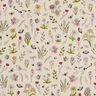 Decostof Half panama Lentebloemen – natuur/roze,  thumbnail number 1