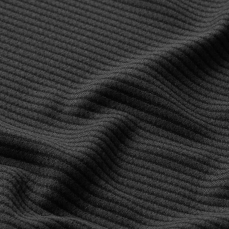 Kostuumstof diagonale structuur – zwart,  image number 2