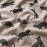 Decostof Half panama Katten – zwart,  thumbnail number 2