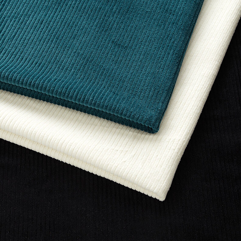Brede rib voorgewassen Effen – duifblauw,  image number 5