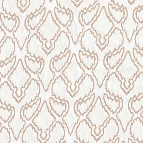 Katoenen stoffen slangenlijnen &ndash; beige/donkerbeige, 