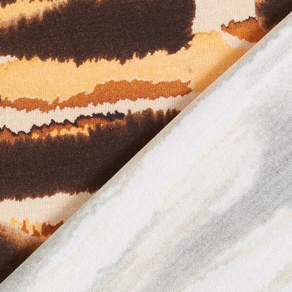 Viscosejersey tie-dye print – beige/bruin, image number 4
