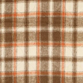 Doorgestikte stof Flanel Ruit | Poppy Fabrics – beige, 