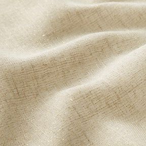 Decostof Voile Lurex – natuur/goud, 