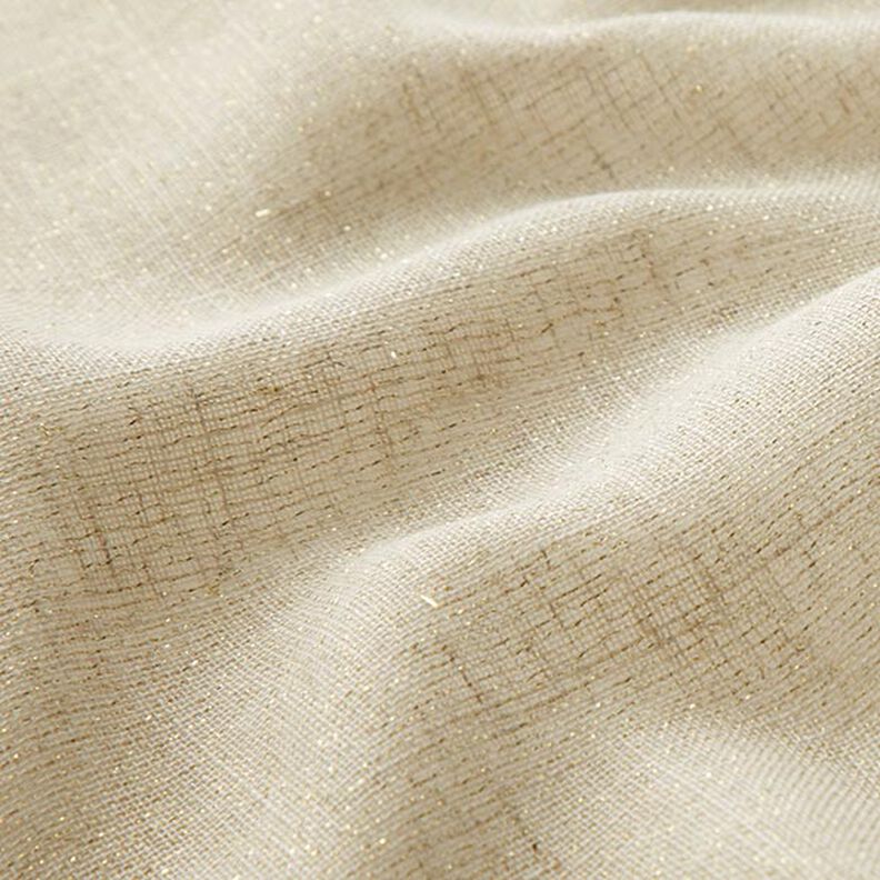 Decostof Voile Lurex – natuur/goud,  image number 3