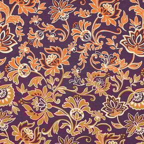 Romaniet jersey Paisley bloemen | Poppy Fabrics – lila, 