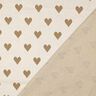 Jacquardjersey Glitterharten | Poppy Fabrics – natuur/goud metallic,  thumbnail number 4