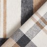 Mantelstof opgeruwde tartan ruit – lichtblauw/beige,  thumbnail number 4