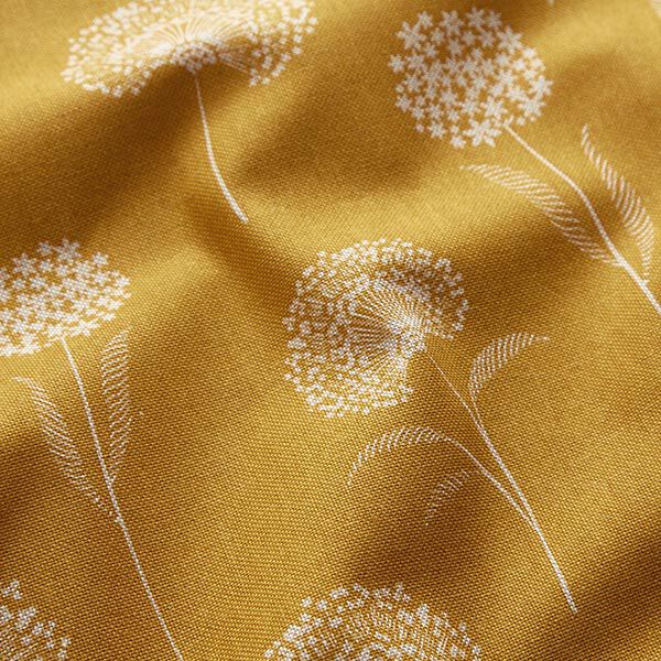 Decostof Half panama Paardenbloemen – natuur/currygeel, image number 2