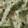 Katoenen stof Cretonne Tropische bladeren – zwart/groen,  thumbnail number 2