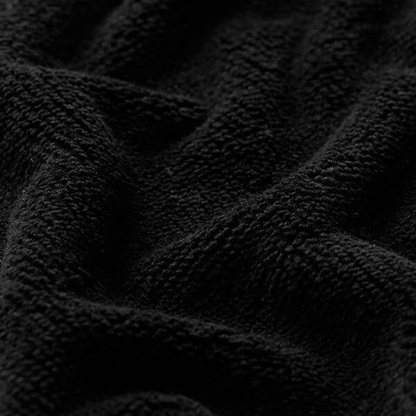 Knuffelzachte badstof Bamboe Effen – zwart, image number 2