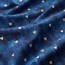 Katoenjersey gouden harten | Glitzerpüppi – indigo,  thumbnail number 2