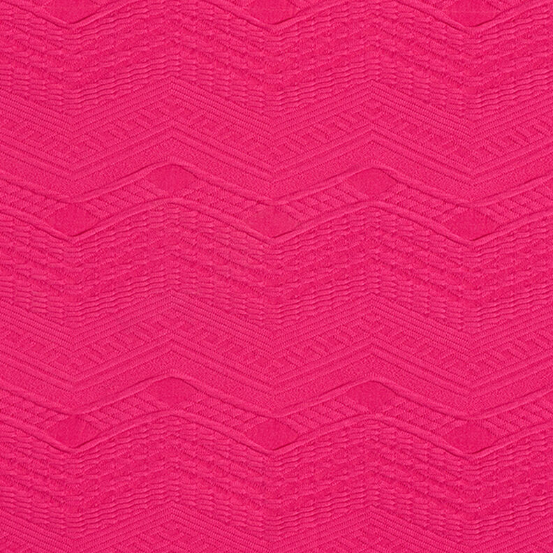 Jacquard jersey zigzag – intens roze,  image number 1