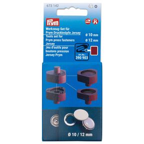 Gereedschapsset drukknopen Jersey [Ø 8 + 10 mm] | Prym – bordeauxrood, 
