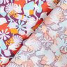 Katoenen stof Cretonne Vogels en bloemen – druif/pastelviolet,  thumbnail number 4