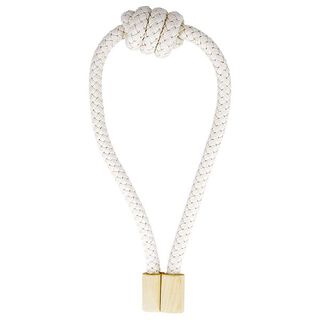 Koord--gordijnhouder met magneetsluiting [66cm] – wit, 
