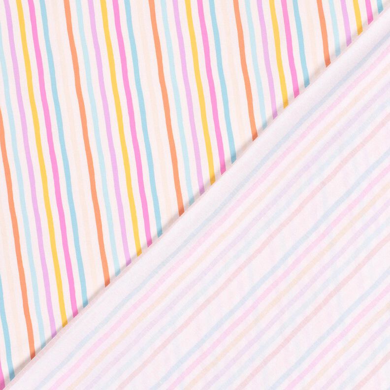Katoenjersey Pastelkleurige strepen – ecru/pastelviolet,  image number 4