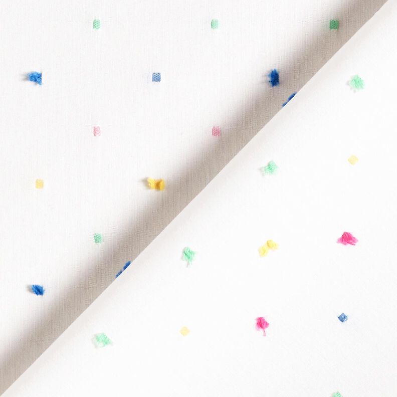 Popeline Kleurrijke confetti – wit, image number 4