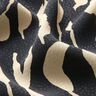Viscosestof abstract zebrapatroon – zwart/lichtbeige,  thumbnail number 2