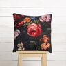 Decoratiefluweel romantische bloemen – anthraciet/roos,  thumbnail number 8