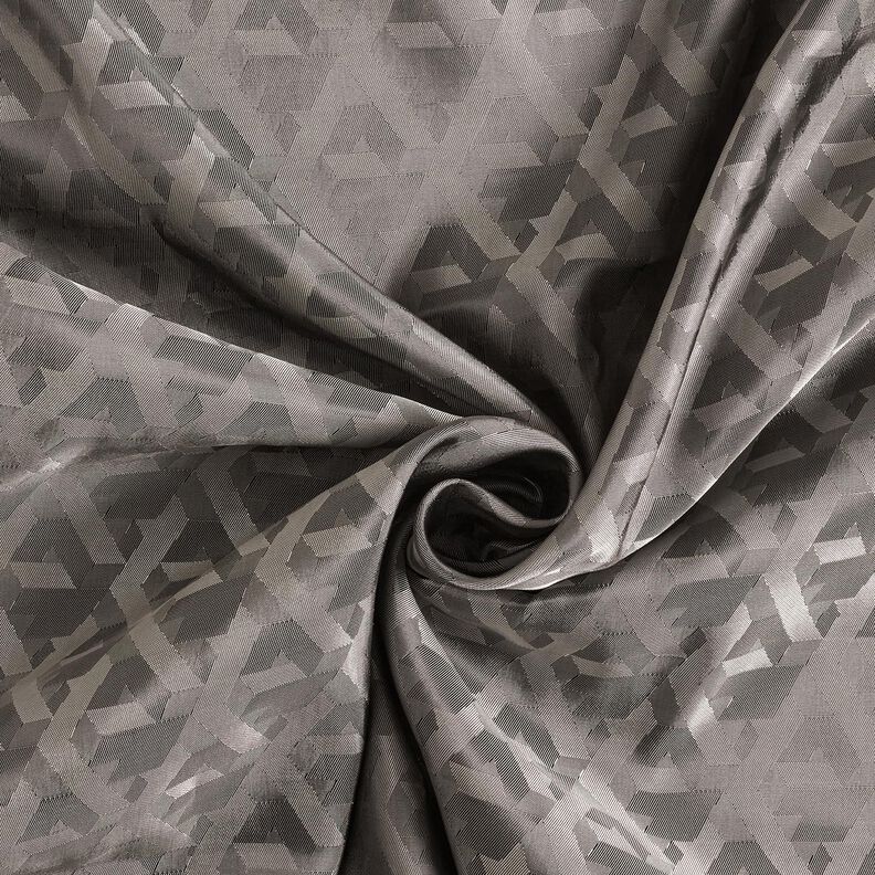 Voeringstof Jacquard Geometrische vormen – grijs,  image number 3