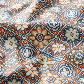 Gecoate katoen artistieke tegels – terracotta/salie, 