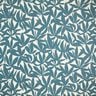 Decostof Half panama gewone bladeren – oceaanblauw/natuur,  thumbnail number 1