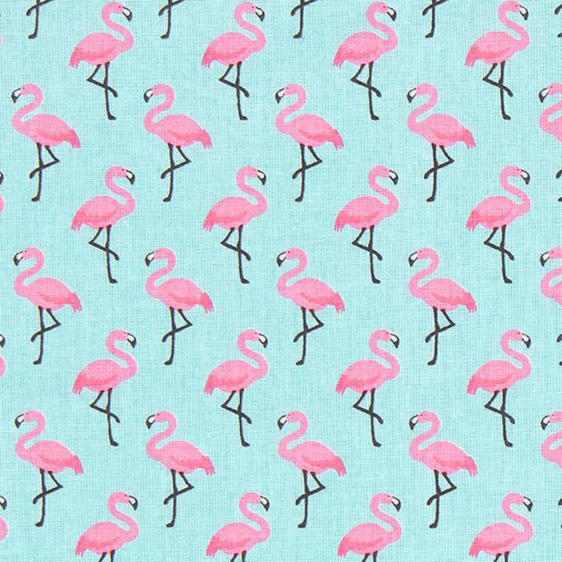 Cretonne Flamingo 3 – turkoois,  image number 1