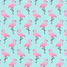 Cretonne Flamingo 3 – turkoois,  thumbnail number 1