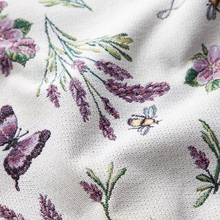 Decostof Gobelin Violet lavendel – ecru/lila, 