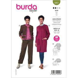 Jas/Mantel | Burda 5951 | 34-44, 