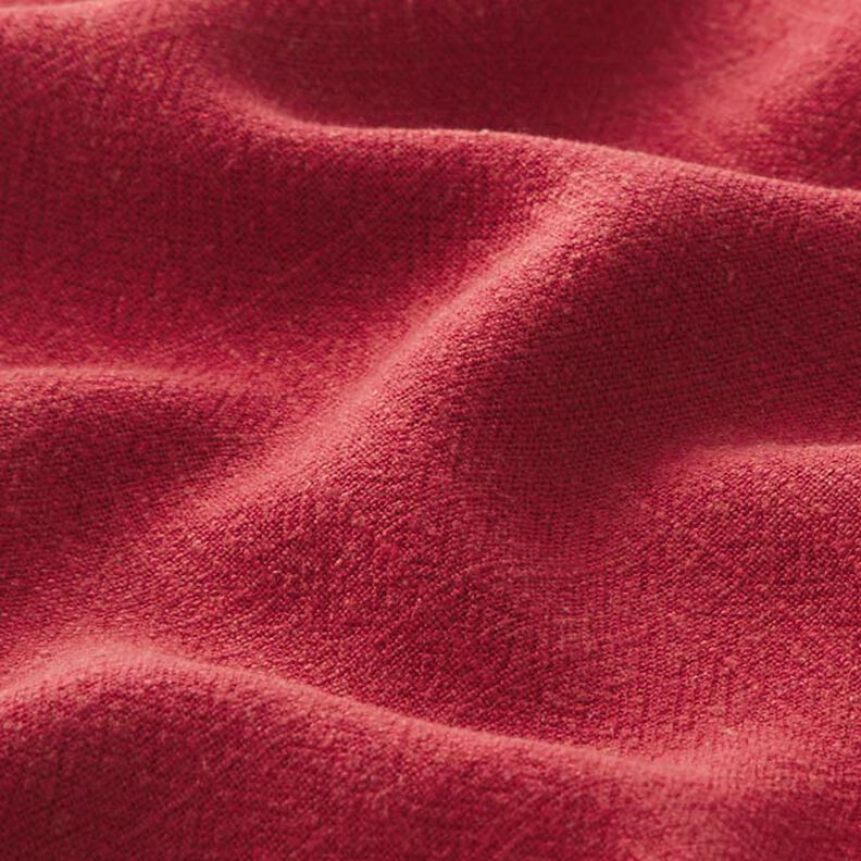 Viscose-linnen-stof – karmijnrood,  image number 3