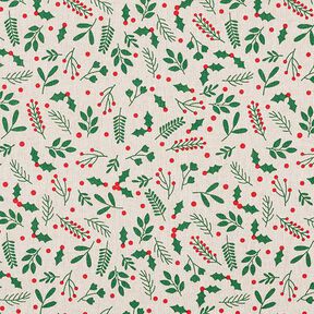 Decostof Half panama klassieke maretak – beige/groen, 