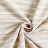 Katoenen stof rasterstructuur horizontale strepen – beige/wit,  thumbnail number 4
