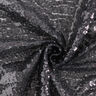 Effen micro-paillettenstof – zwart,  thumbnail number 4