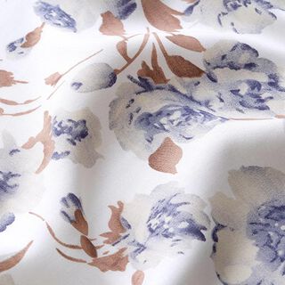 Viscosestof aquarel wilde rozen – wit, 